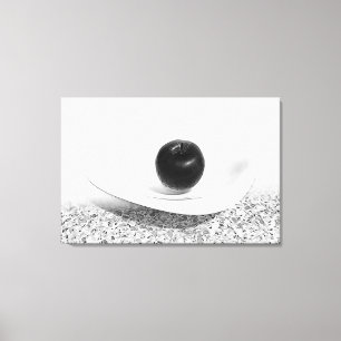 Lienzo Sombras grises de manzana