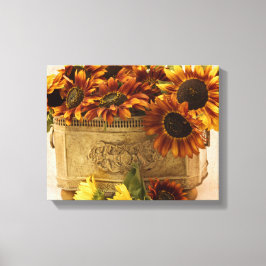 Lienzo Sombras naranjas En La Cesta De Tin