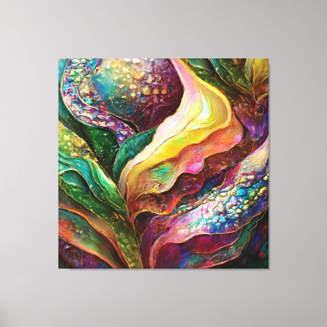 Lienzo Sombreado oro y texturas abstractas (Anverso)