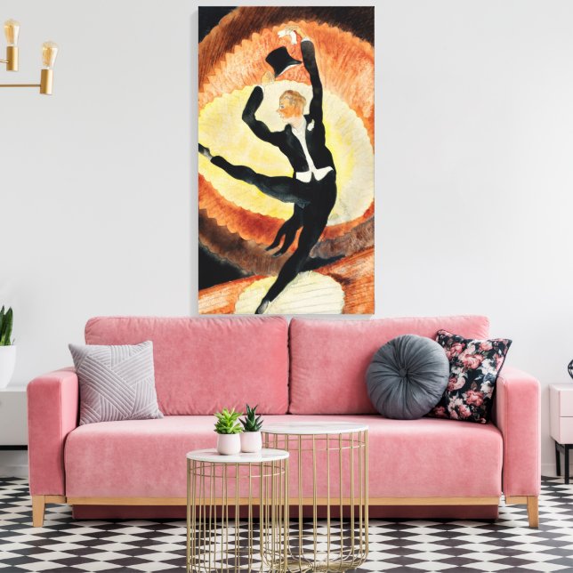 Lienzo Sombrero de copa alto de bailarín masculino Art De (Insitu (Sala de estar))