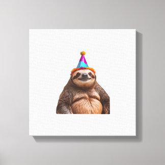 Lienzo sombrero de cumpleaños de perezoso Chunky regalo d