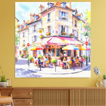 Sommermorgen im Straßencafé