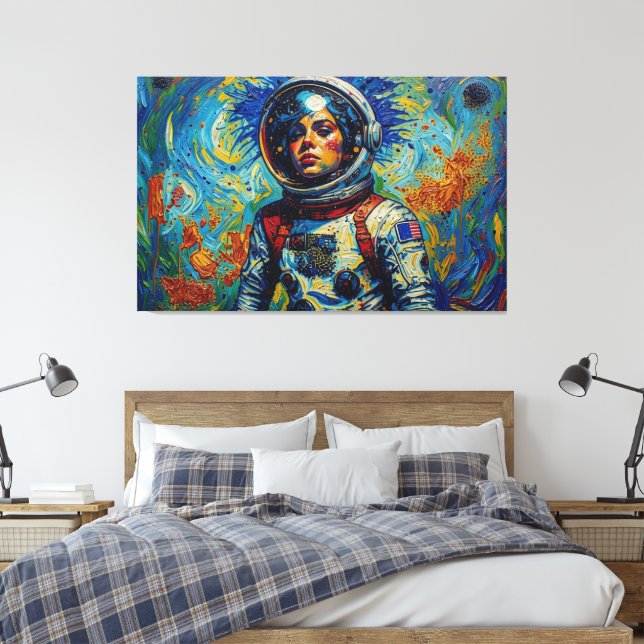 LIENZO SOÑADOR DE LA ERA ESPACIAL 4 (Insitu(Dormitorio))