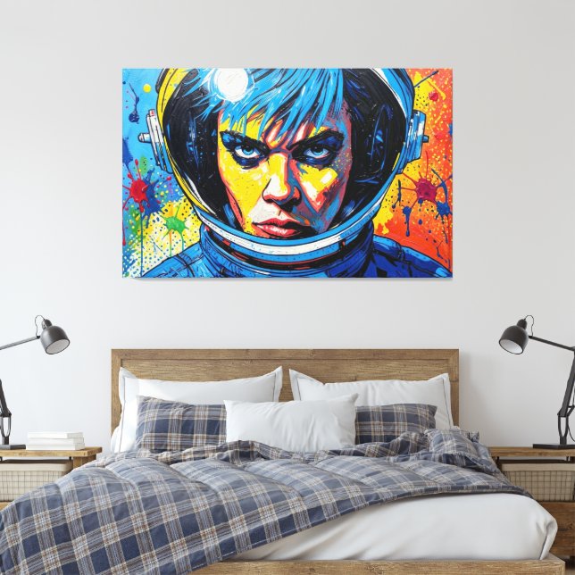 LIENZO SOÑADOR DE LA ERA ESPACIAL 8 (Insitu(Dormitorio))