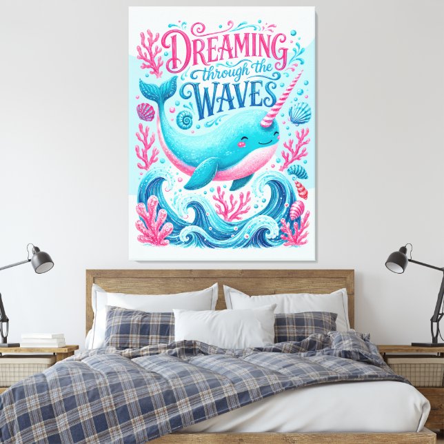 Lienzo Soñando a través de las olas  (Insitu(Dormitorio))