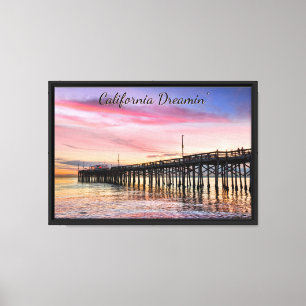 Lienzo Soñando California - Balboa Pier, Newport Beach