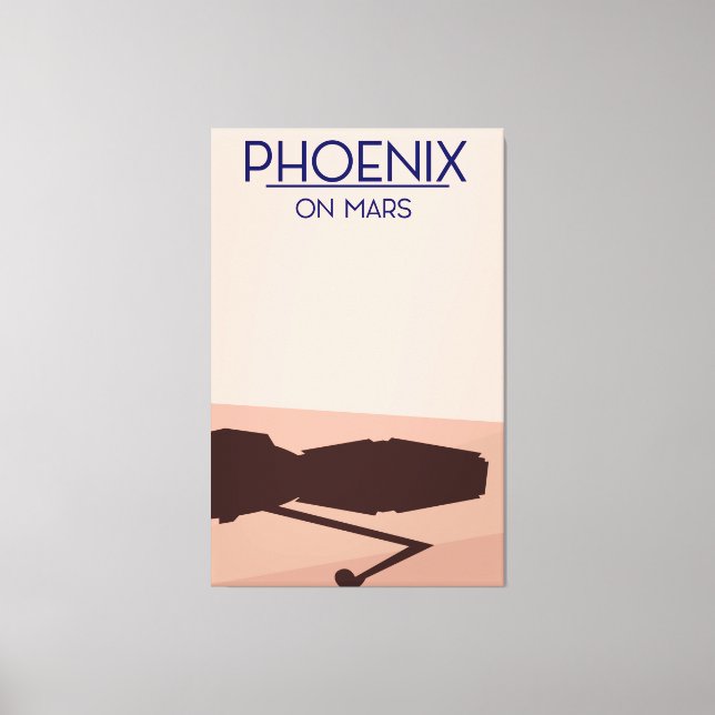 Lienzo Sonde Phoenix sur Mars. (Anverso)