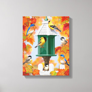 Lienzo Songbirds en otoño