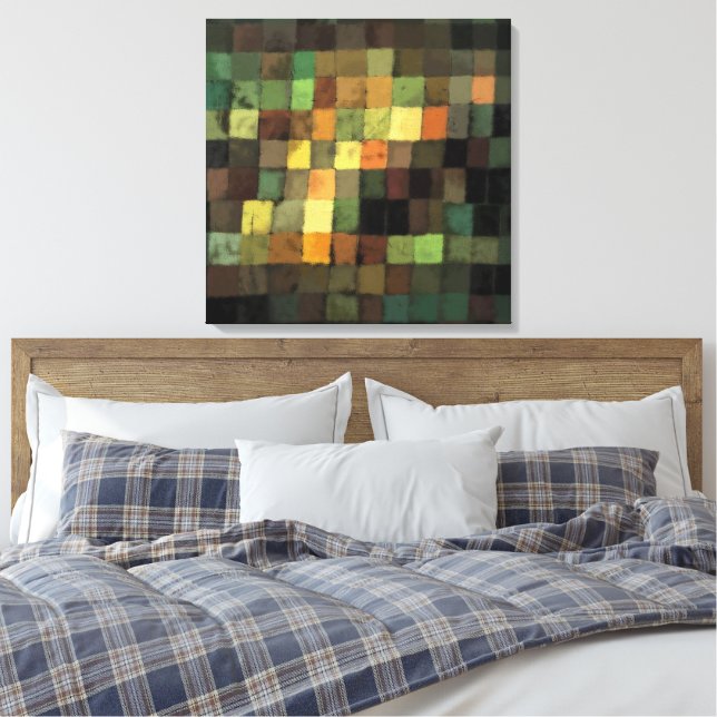 Lienzo Sonido antiguo de Paul Klee (Insitu(Dormitorio))