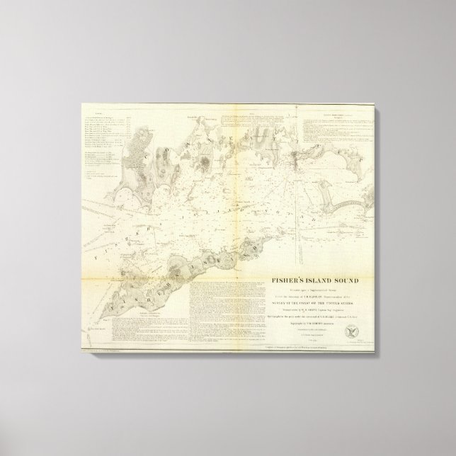 Lienzo Sonido de Isla de Fisher (Anverso)