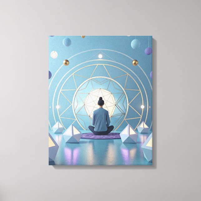 Lienzo Sonido de Silencio Meditativo Abstracto  (Anverso)
