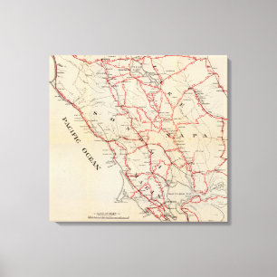 Lienzo Sonoma, Marin, lago, y condados de Napa