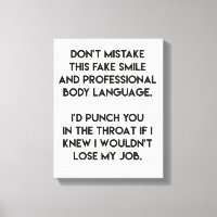 Sonrisa falsa - Cita divertida y sarcástica