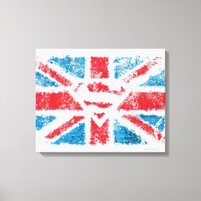 Lienzo Soportar con textura la bandera de S-Shield (Anverso)