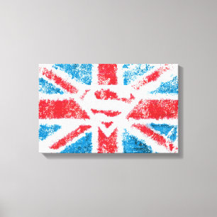 Lienzo Soportar con textura la bandera de S-Shield
