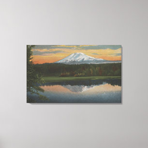 Lienzo Soporte Adams, Washington - vista de la montaña