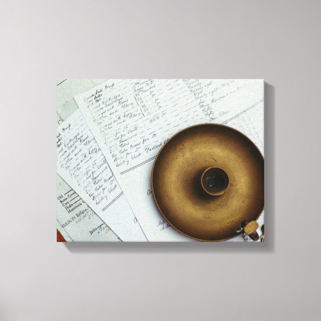 Lienzo soporte de la vela de bronce (Anverso)