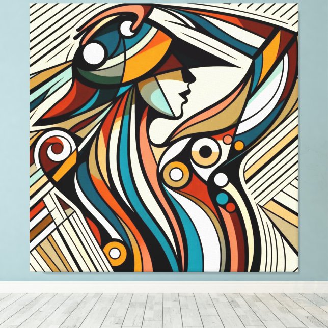 Lienzo Sorprendente trabajo visual #14 (Insitu (piso de madera))