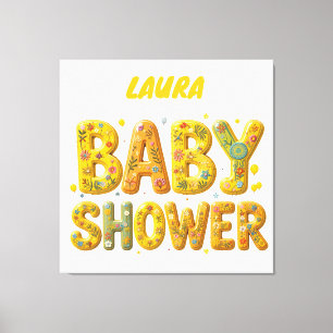 Lienzo Sorpresa para baby shower