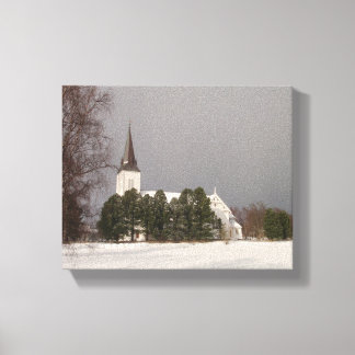 Lienzo Sortlande Kirke Canvas Print