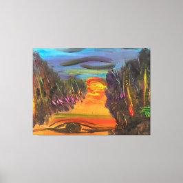 Lienzo Soulful Horizon Hand Painted Design 