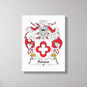 Lienzo Sousa Family Crest