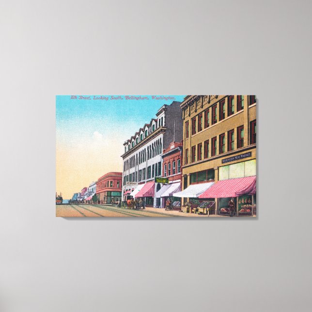 Lienzo Southern View desde Elk StreetBellingham, WA (Anverso)