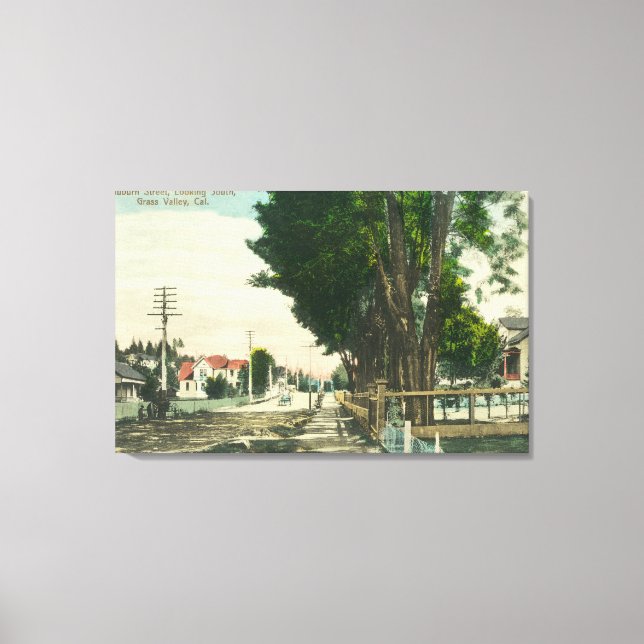 Lienzo Southern View desde la calle Auburn (Anverso)