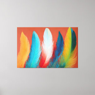 Lienzo Southwest Feathers