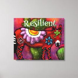 Lienzo Southwest Talavera-Style Donkey Personalized