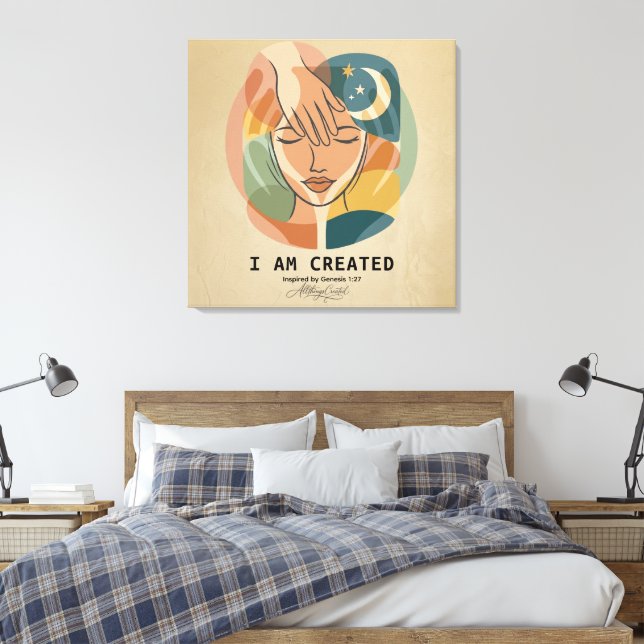 Lienzo Soy Creado - Mano de Gracia (Insitu(Dormitorio))
