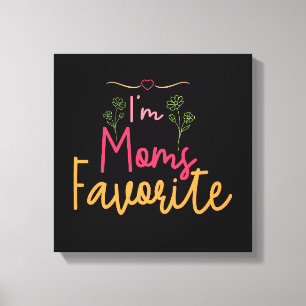 Lienzo Soy favorita de las madres