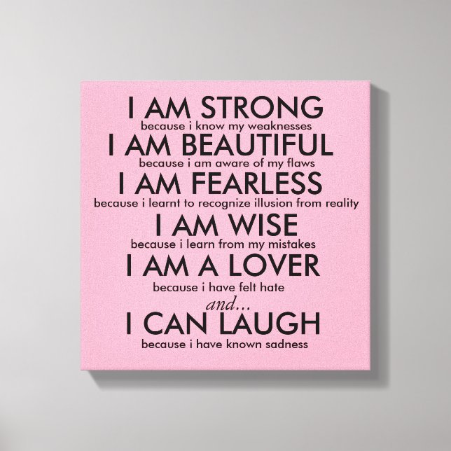 LIENZO SOY UN POSTER FUERTE (Anverso)