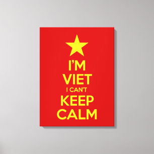 Lienzo Soy vietnamita y no puedo mantener la calma