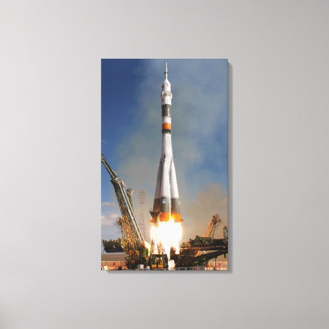 Lienzo Soyuz Liftoff ruso - 12 de octubre de 2008 (Anverso)