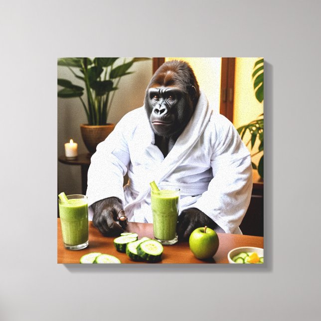 Lienzo Spa Day Gorilla (Anverso)