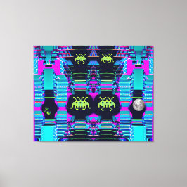 Lienzo Space Invasion from the Tariff Kings