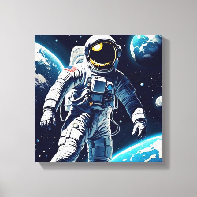 LIENZO SPACEWALK-EVA 4 (Anverso)