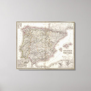 Lienzo Spanien, Portugal