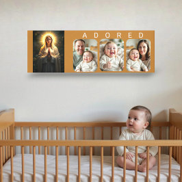 Lienzo Sparkling Sincerity: Virgin M - ADORED Baby Photo 