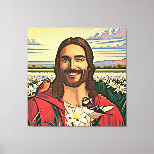 Lienzo Sparrows y Lilies