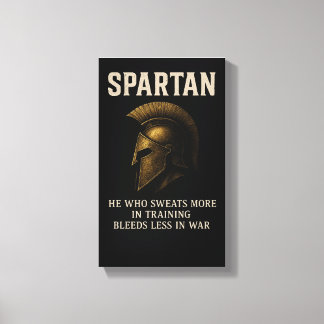 Lienzo Spartan Motivation Wall Art, Motivational Quote,