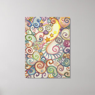 Lienzo spiral drawing