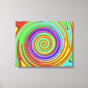 Lienzo Spiral Hallway Color Swirl Canvas
