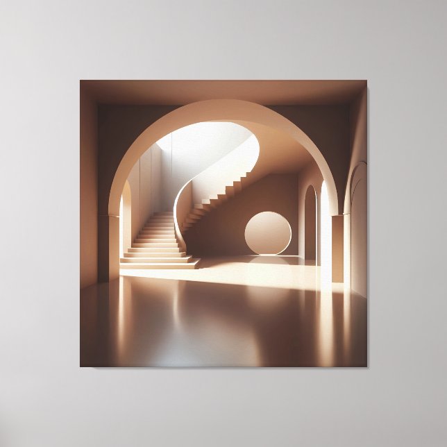 Lienzo Spiral Light Architecture (Anverso)