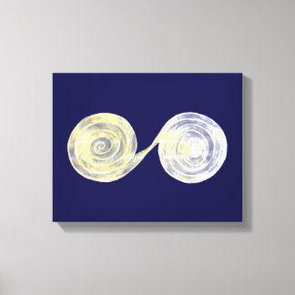 Lienzo Spirals White Canvas Print