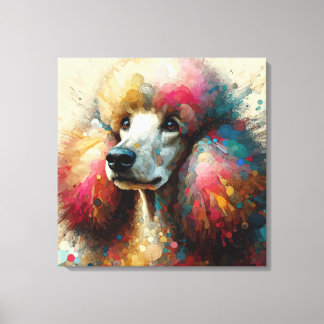 Lienzo Splash Poodle