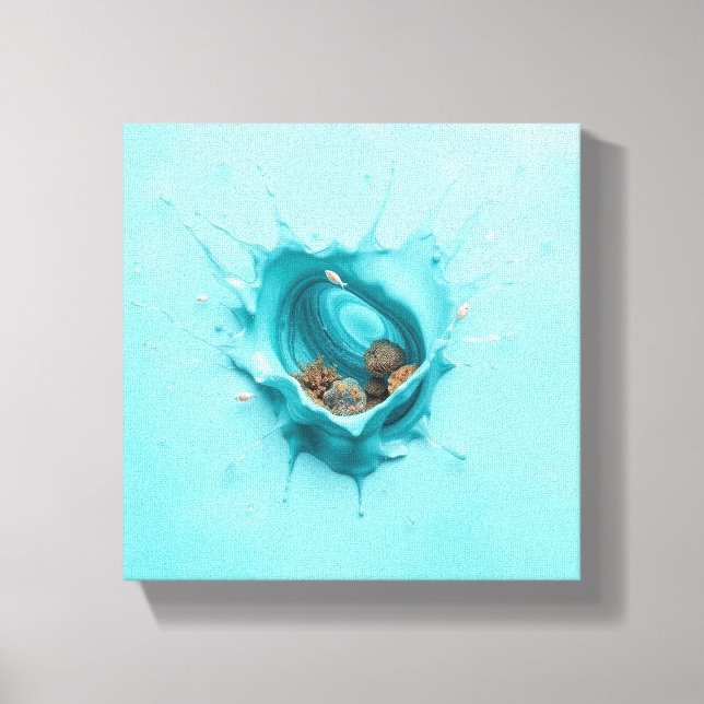 Lienzo Splash World (Anverso)