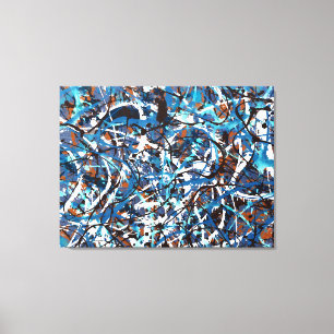 Lienzo SPLATTER COLORIDO LXVII - Pintura de acción -