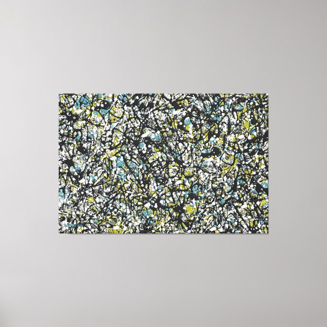 Lienzo SPLT_001, Pintura de salpicaduras de acción (Anverso)